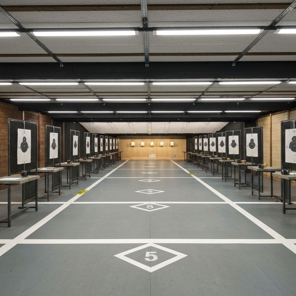 Indoor shooting range facility